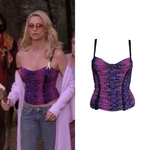 Snake Print Ruched Camisole As Seen On Edie Britt On Desperate Housewives